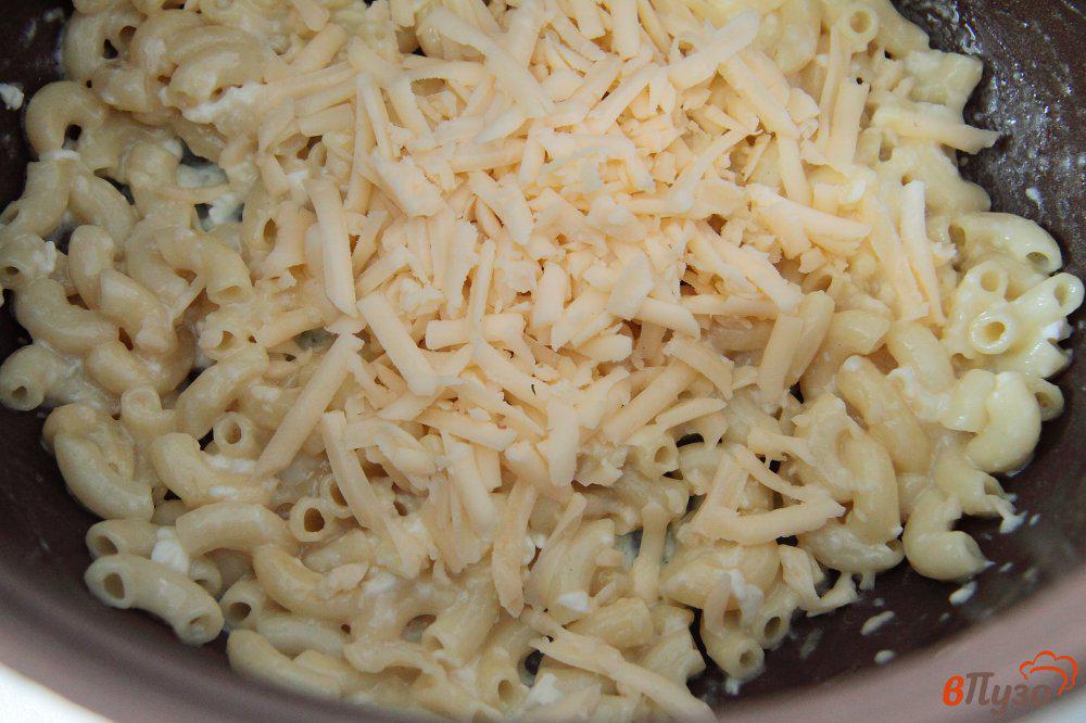 Макароны с творогом и сыром на сковороде рецепт с фото