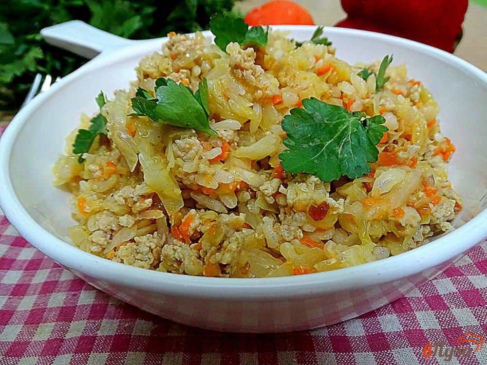 Рис с фаршем на сковороде рецепт с фото пошагово в домашних