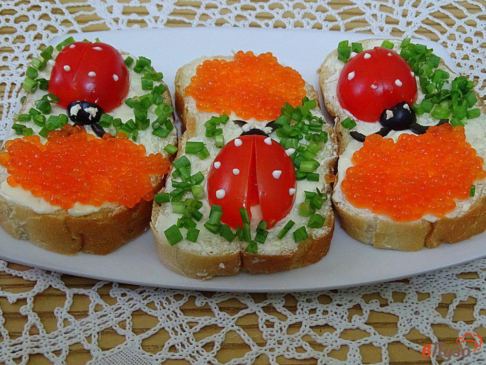Бутерброды с красной икрой на праздничный стол рецепты с фото