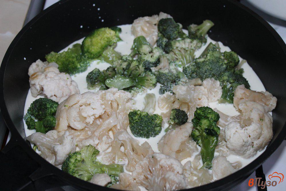 Брокколи и цветная капуста в сырном соусе 1 рецепты с