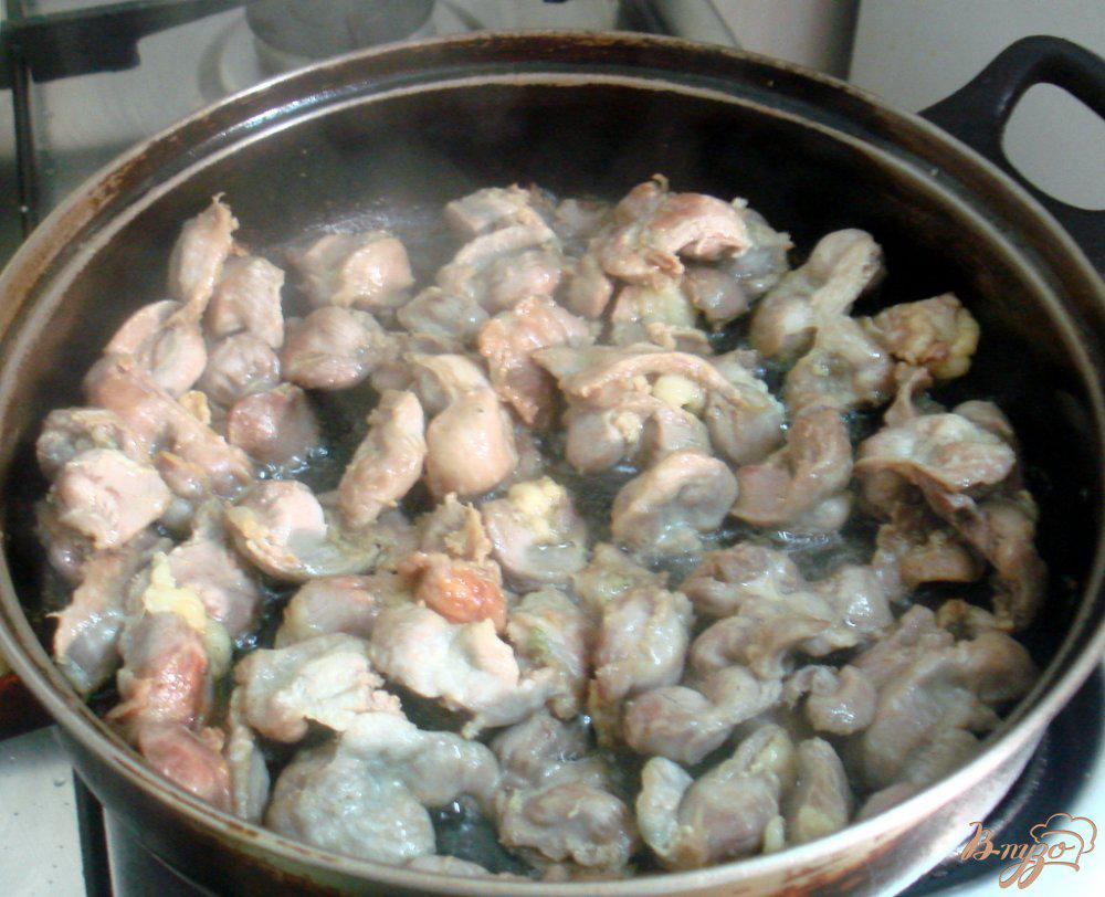 Блюда из куриных желудочков рецепт с фото