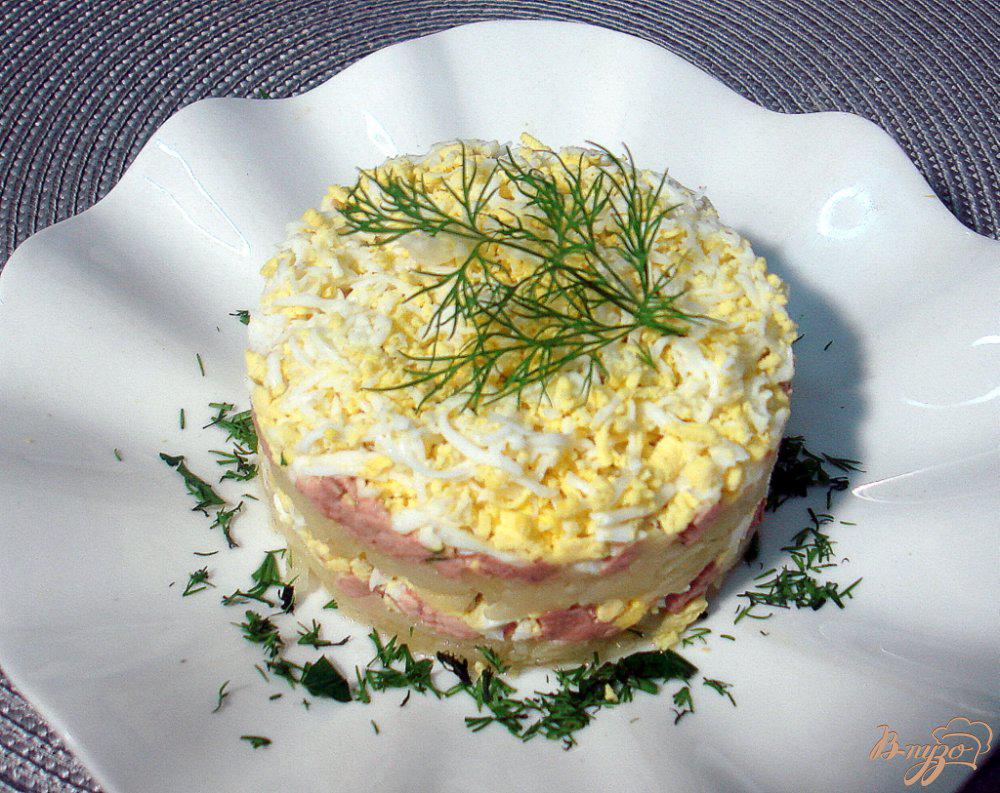 Салат печень трески классический рецепт с фото пошагово