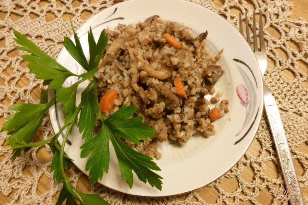 Каша гречневая купеческая с телятиной и белыми грибами