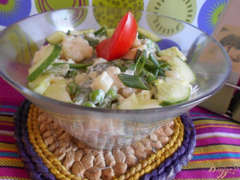 Фото приготовление рецепта: Болгарский картофельный салат шаг №9