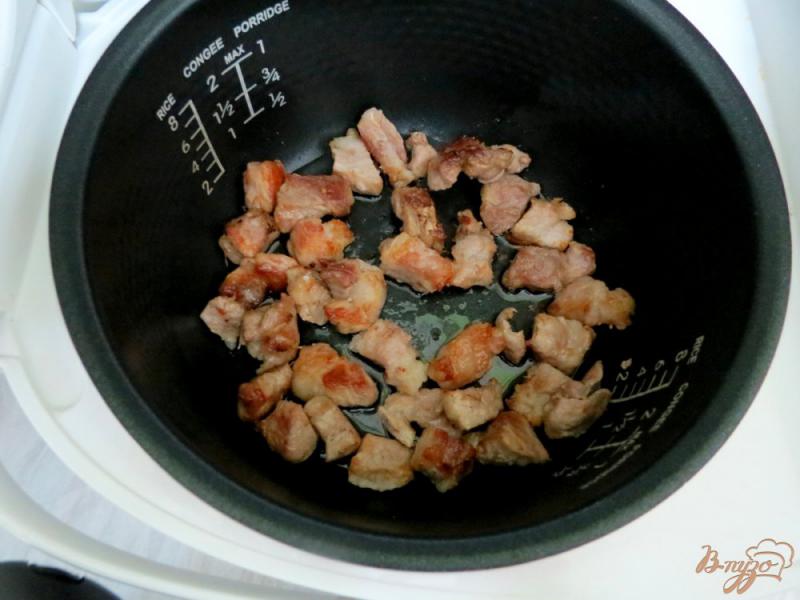 Фото приготовление рецепта: Рагу с фасолью и свининой в мультиварке шаг №6