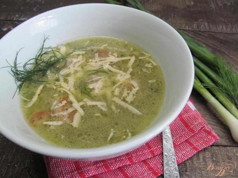 Фото приготовление рецепта: Суп-пюре с фрикадельками и шпинатом шаг №11