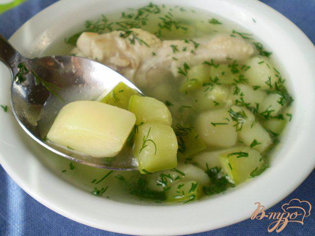 Фото приготовление рецепта: Суп с кабачком в мультиварке шаг №10