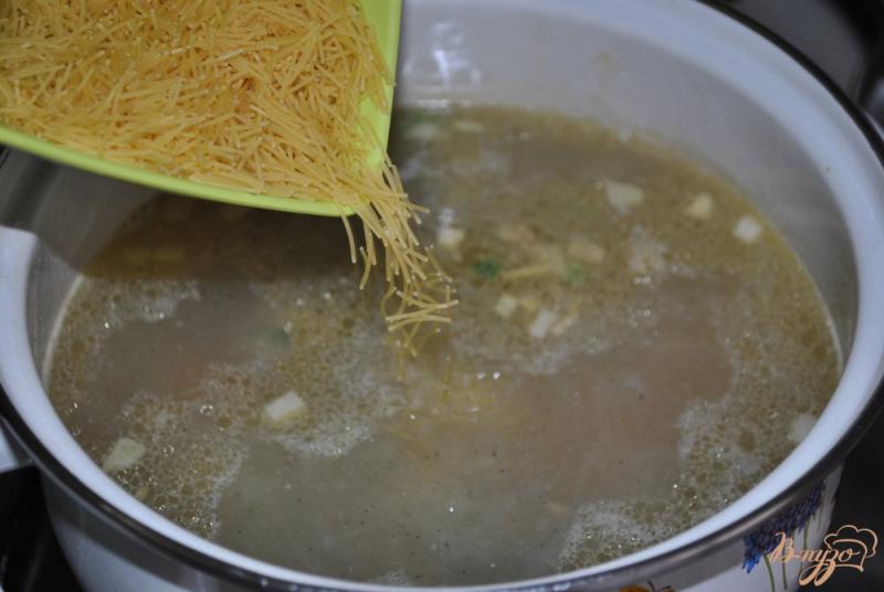 Фото приготовление рецепта: Крем-суп с фрикадельками шаг №11