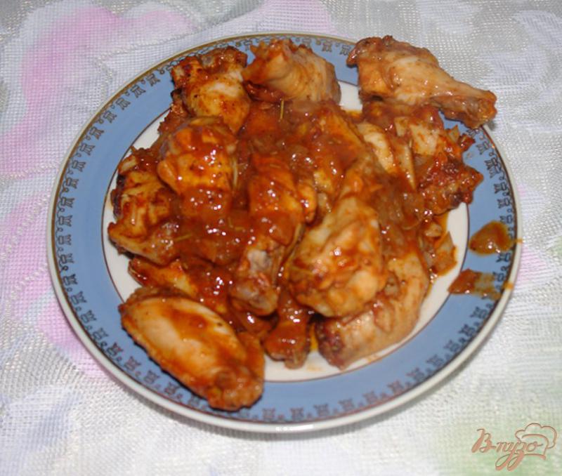 Фото приготовление рецепта: Куриные крылышки в имбирном маринаде шаг №5