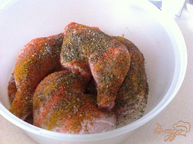 Фото приготовление рецепта: Куриные окорочка в горчичном маринаде шаг №3