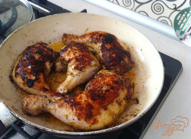 Фото приготовление рецепта: Куриные окорочка в горчичном маринаде шаг №6