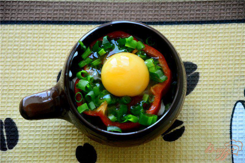 Фото приготовление рецепта: Зеленая фасоль с яйцом шаг №7