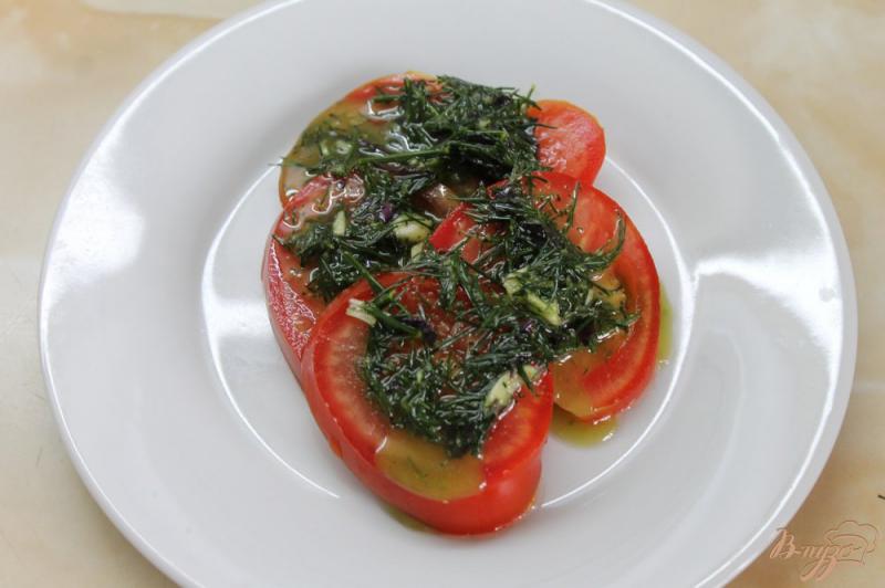 Фото приготовление рецепта: Закуска с рукколой и помидорами шаг №5