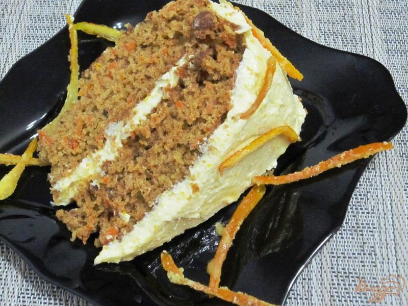 Фото приготовление рецепта: Торт морковный шаг №12