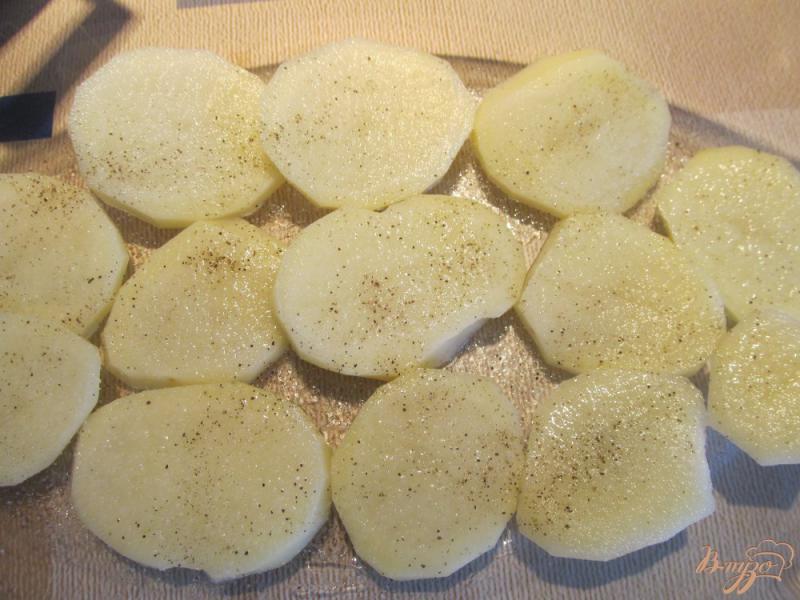 Фото приготовление рецепта: Слоеное овощное рагу из картофеля и кабачков шаг №5