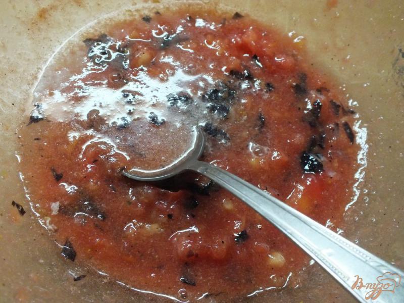 Фото приготовление рецепта: Горячий томатный суп шаг №9