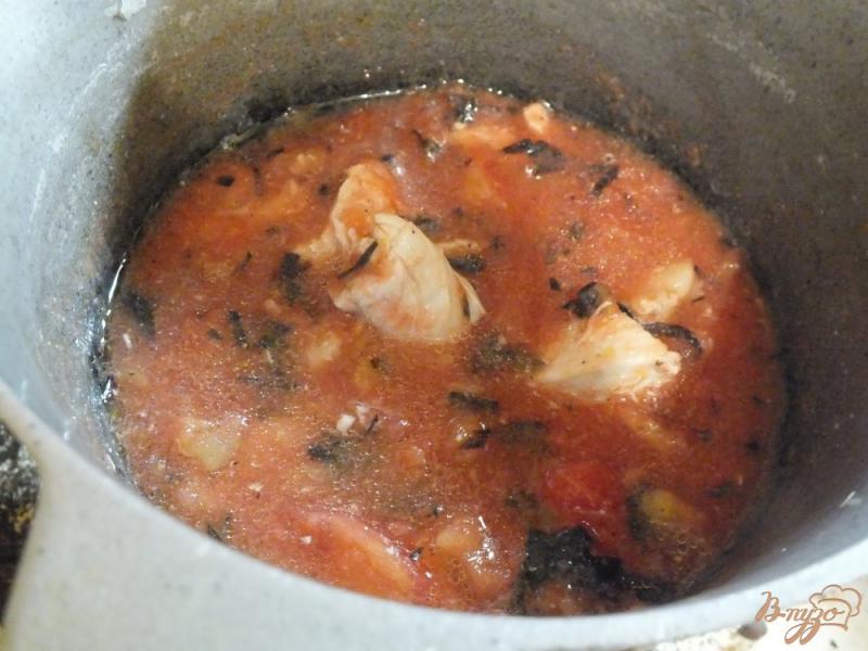 Фото приготовление рецепта: Горячий томатный суп шаг №11