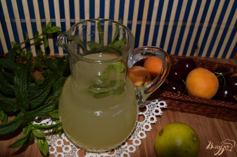 Фото приготовление рецепта: Лимонад с мятой шаг №6