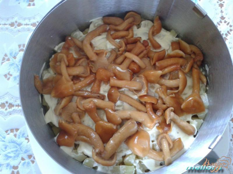 Фото приготовление рецепта: Салат из сердца с грибами шаг №3