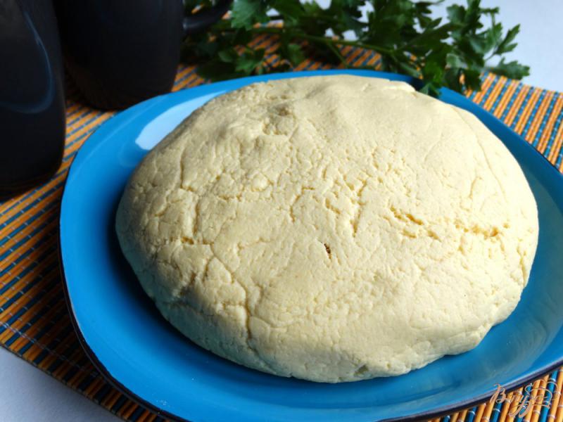 Фото приготовление рецепта: Кукурузное тесто на бульоне шаг №8