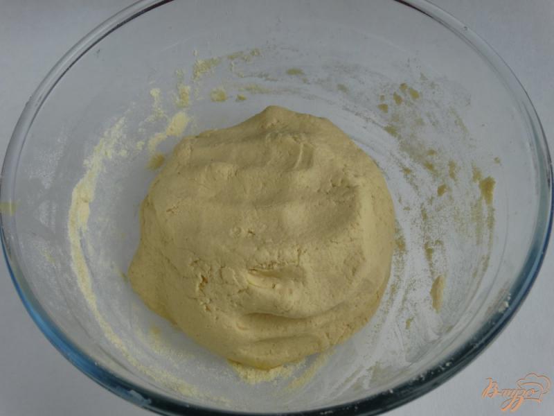 Фото приготовление рецепта: Кукурузное тесто на бульоне шаг №6