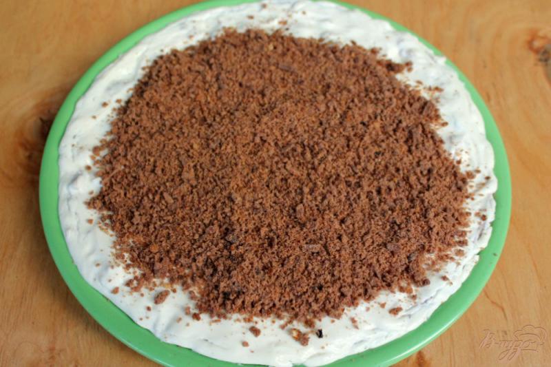 Фото приготовление рецепта: Шоколадный торт с творожным кремом шаг №10