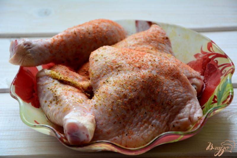 Фото приготовление рецепта: Гречка с курицей, запеченная в сливках шаг №5