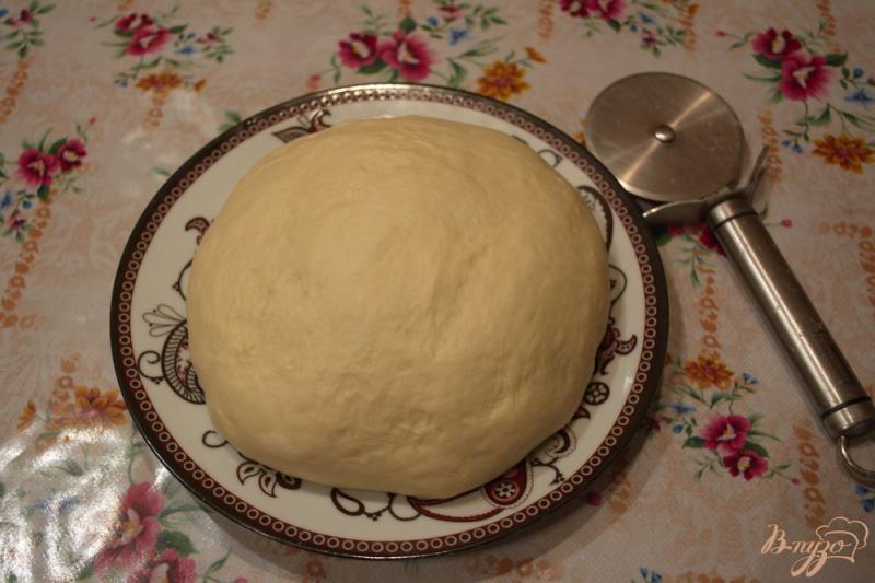 Фото приготовление рецепта: Дрожжевое тесто для открытого пирога шаг №3
