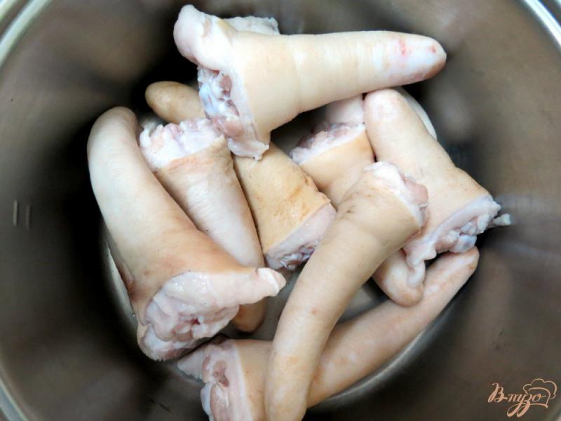 Фото приготовление рецепта: Свиные хвостики в сметанно-чесночном соусе шаг №1