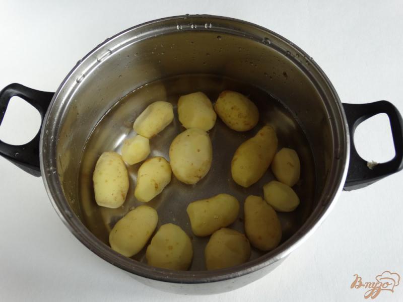 Фото приготовление рецепта: Молодой картофель по-украински с салом шаг №1