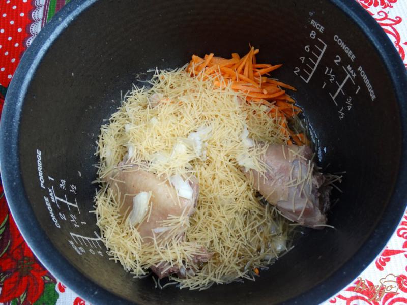 Фото приготовление рецепта: Пилав из риса и вермишели с индейкой шаг №3