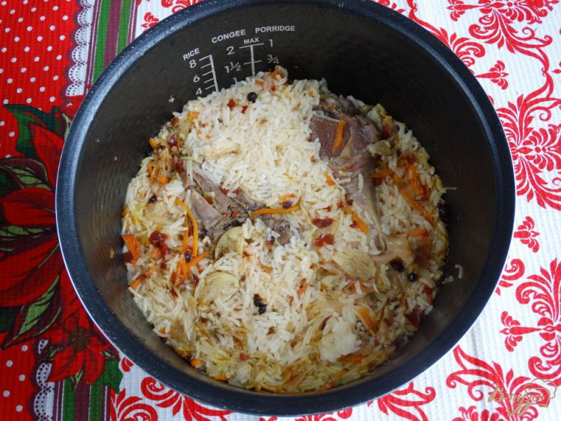 Фото приготовление рецепта: Пилав из риса и вермишели с индейкой шаг №6