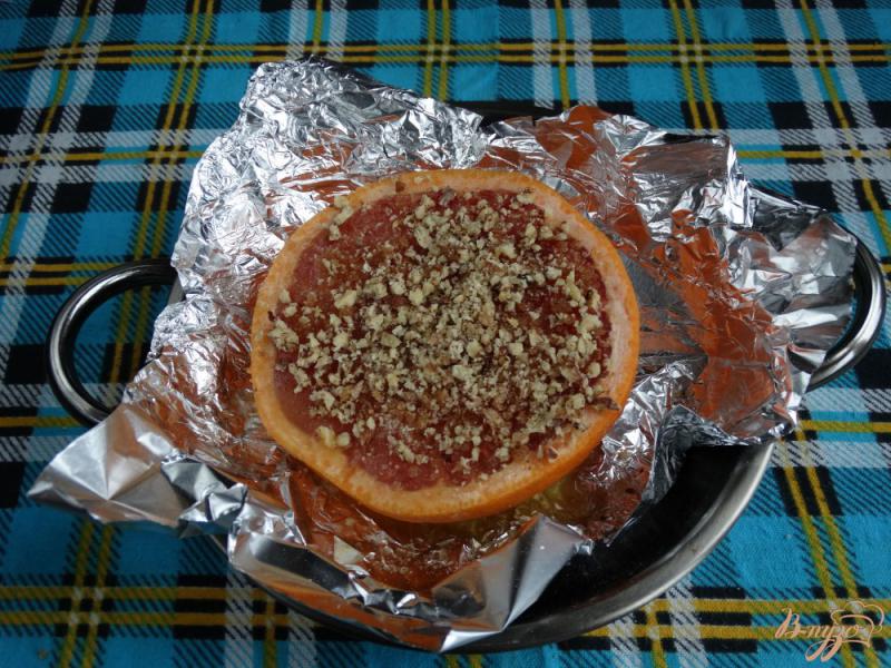 Фото приготовление рецепта: Запеченный грейпфрут Гавайский шаг №5