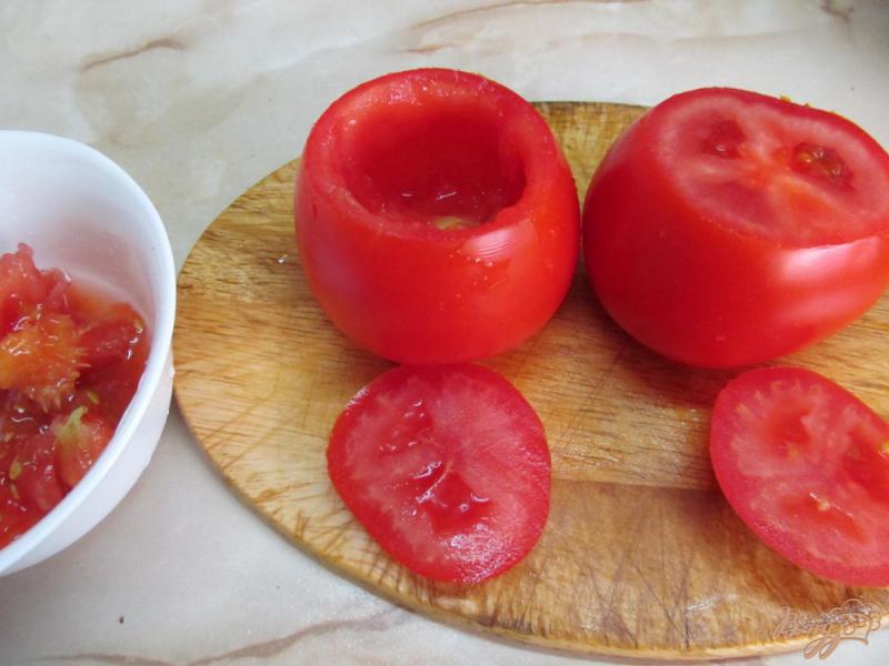 Фото приготовление рецепта: Фаршированные помидоры шаг №3