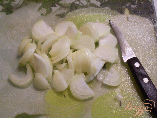Фото приготовление рецепта: Тушеная капуста с томатом и шампиньонами шаг №2