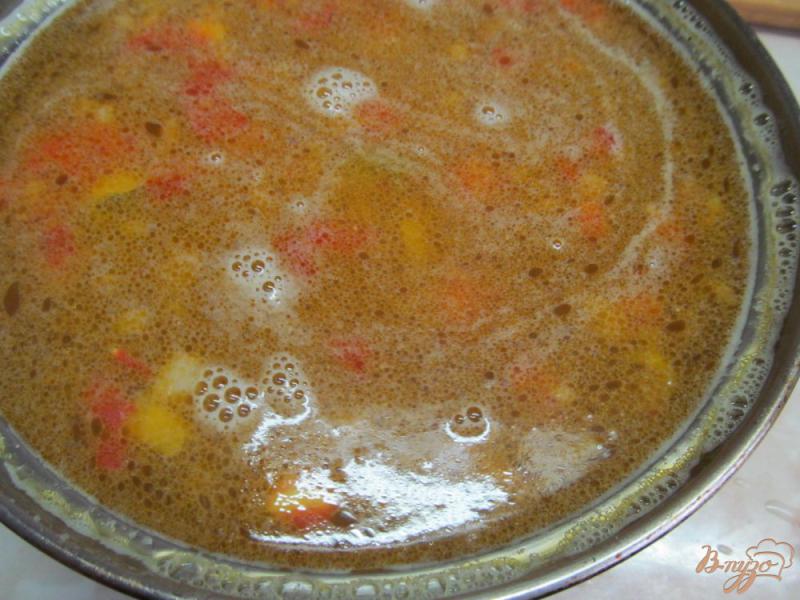 Фото приготовление рецепта: Быстрый суп на беконе шаг №7