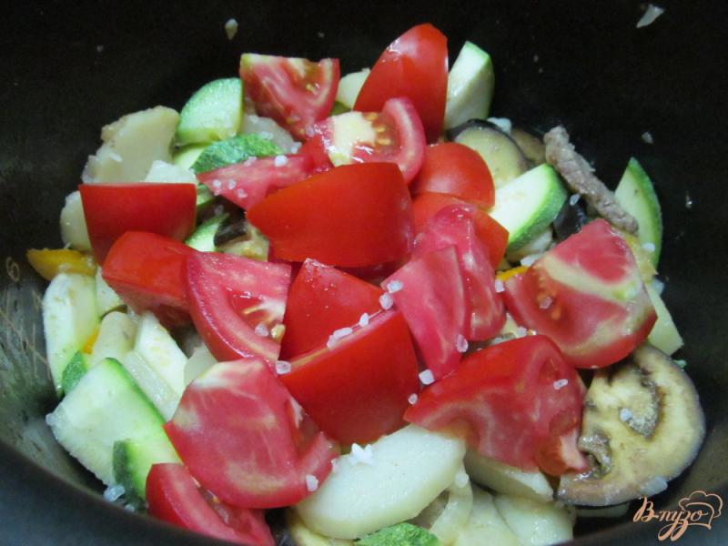 Фото приготовление рецепта: Свинина с овощами шаг №6