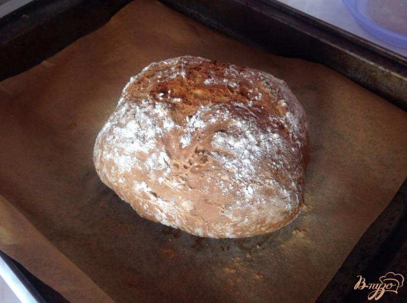 Фото приготовление рецепта: Хлеб на кефире без дрожжей шаг №3