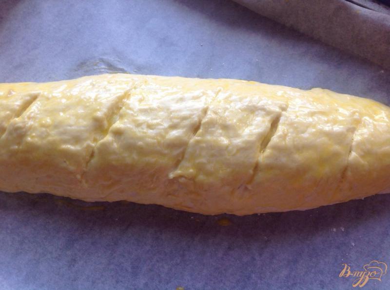 Фото приготовление рецепта: Двухцветный хлеб на кефире шаг №8