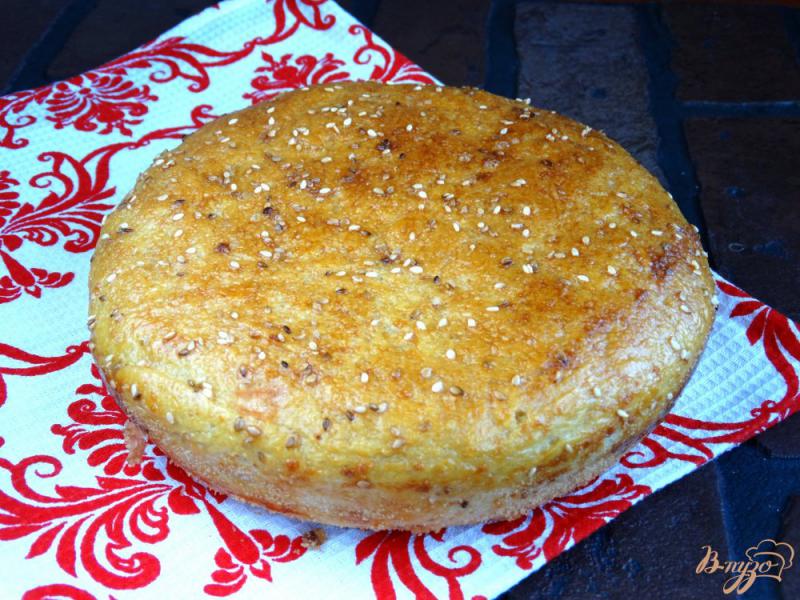 Фото приготовление рецепта: Тунисский хлеб на манке шаг №13
