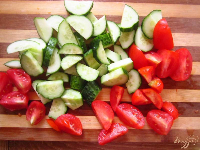Фото приготовление рецепта: Салат со свинины и овощами шаг №1