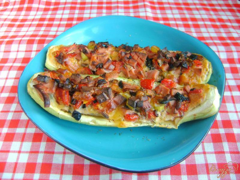 Фото приготовление рецепта: Пицца-кабачок шаг №12