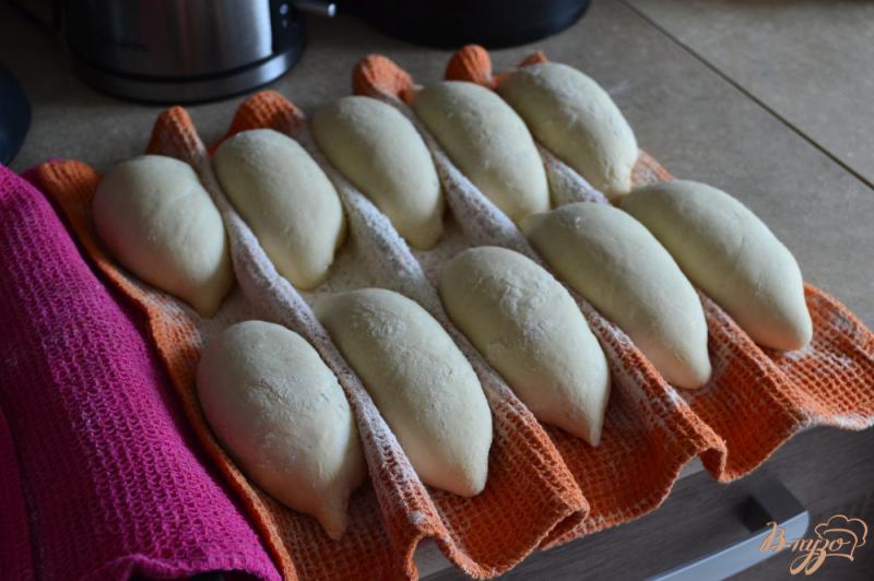 Фото приготовление рецепта: Хлебные булочки с медом шаг №11