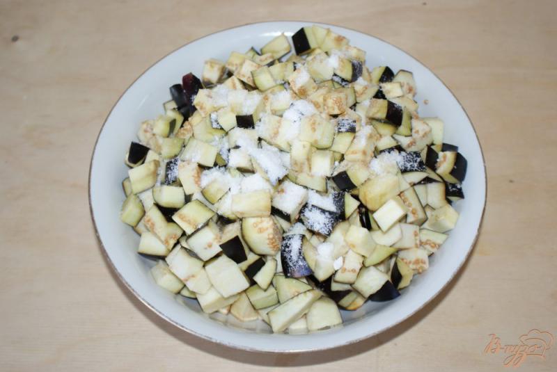 Фото приготовление рецепта: Тушеные баклажаны с овощами шаг №2