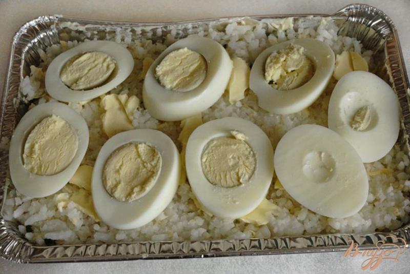 Фото приготовление рецепта: Рис с яйцами по-неаполитански шаг №4