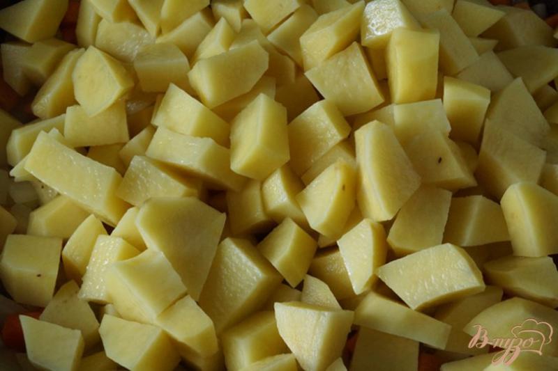 Фото приготовление рецепта: Рагу «Угадайка» - из картофеля с молоками шаг №4