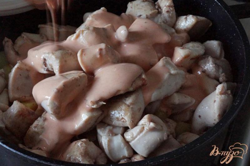 Фото приготовление рецепта: Рагу «Угадайка» - из картофеля с молоками шаг №9