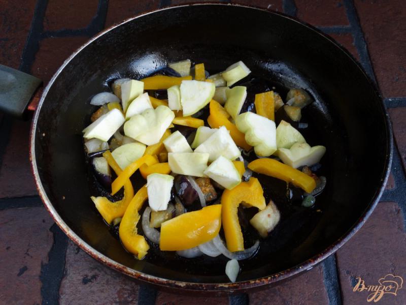 Фото приготовление рецепта: Овощи тушеные в сливках шаг №8