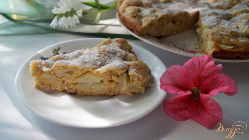 Фото приготовление рецепта: Яблочно-кокосовый пирог шаг №9