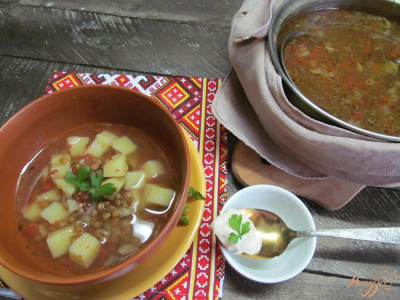 Фото приготовление рецепта: Чечевичный суп шаг №8